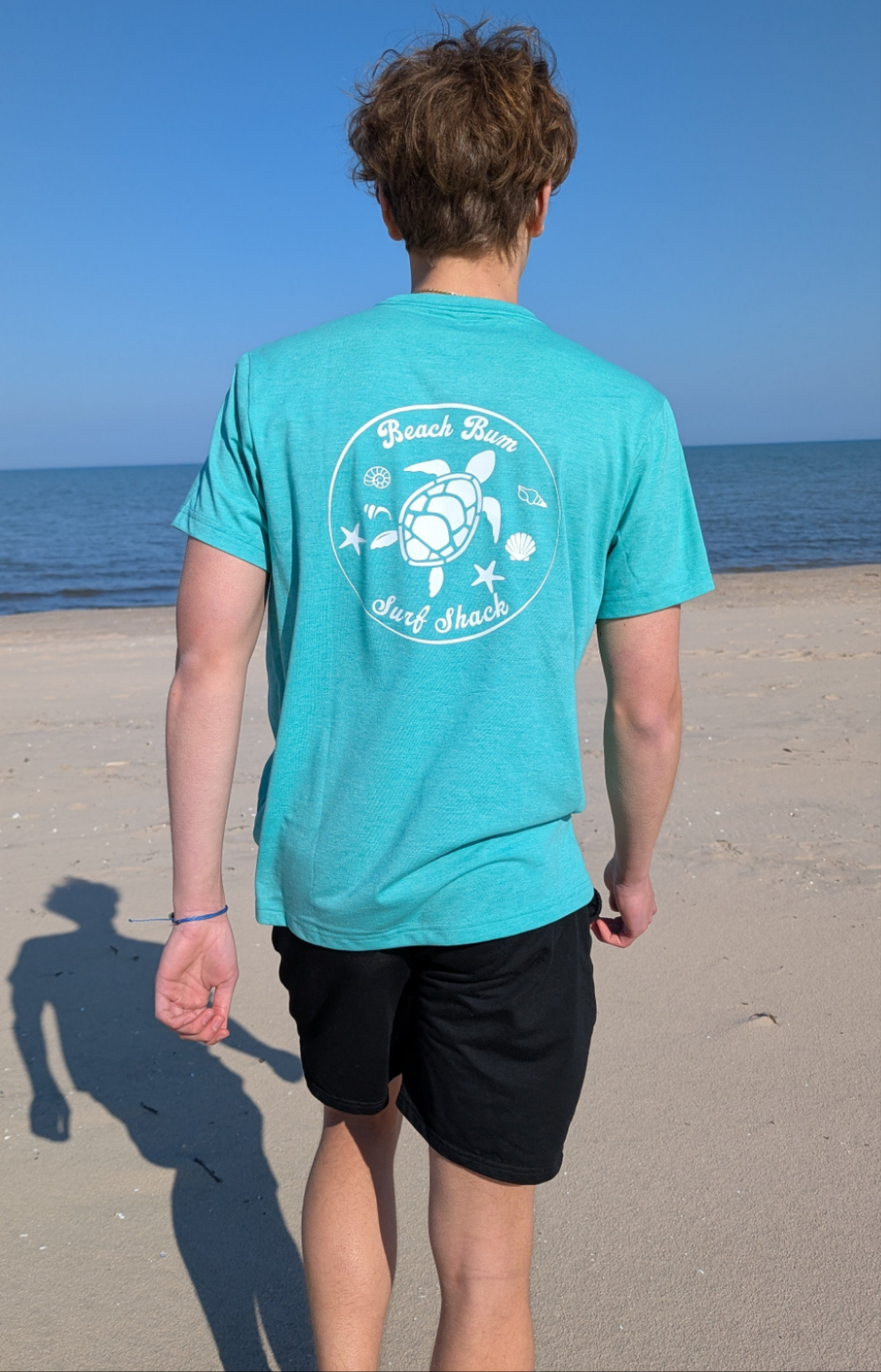 Mint Green Turtle Surf Shirt
