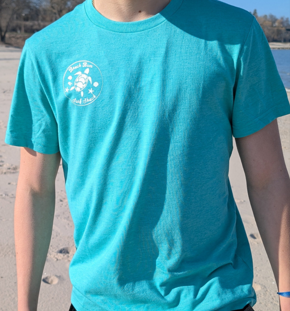 Mint Green Turtle Surf Shirt