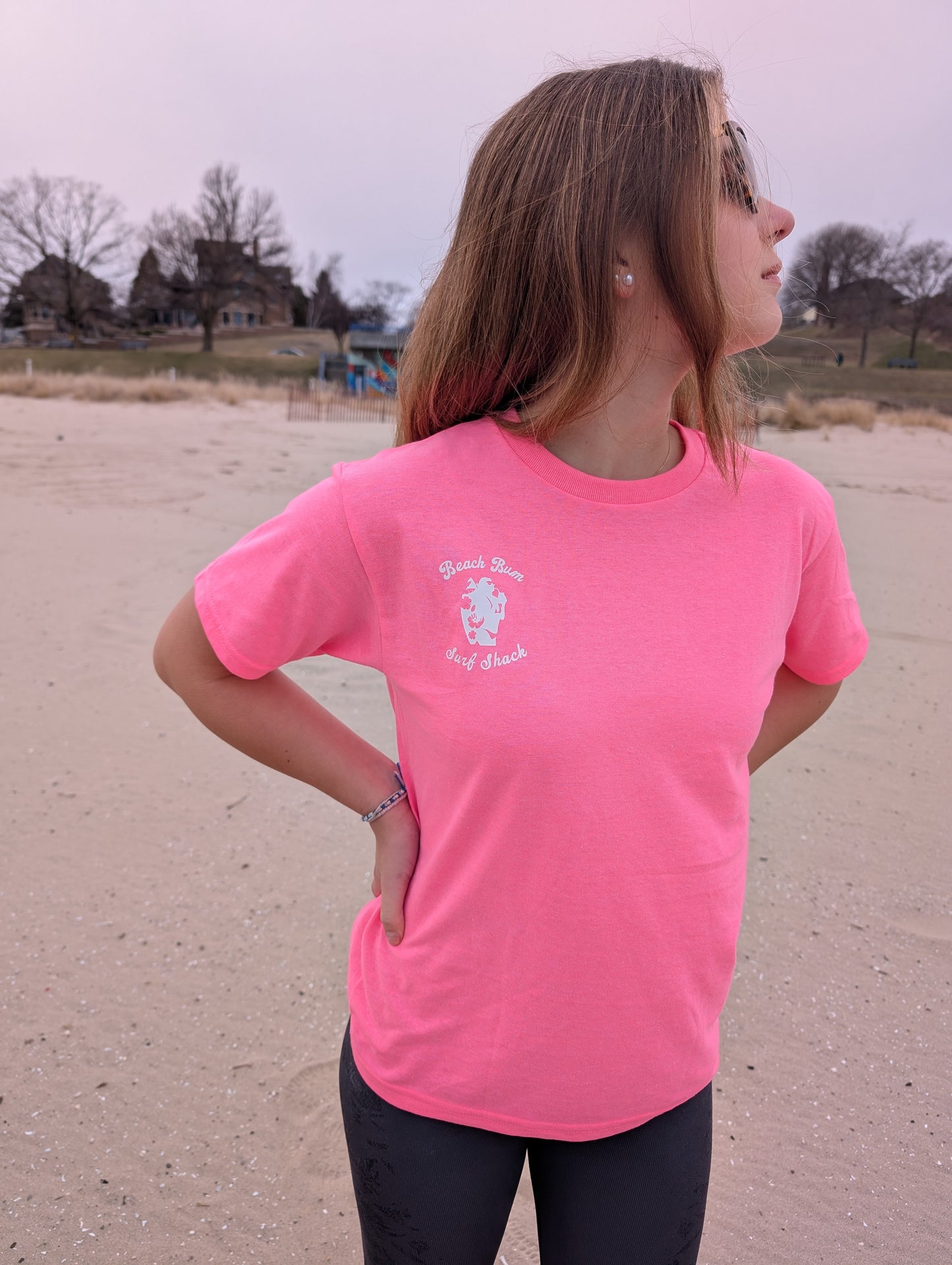 Pink Bikini Girl Surf Shirt