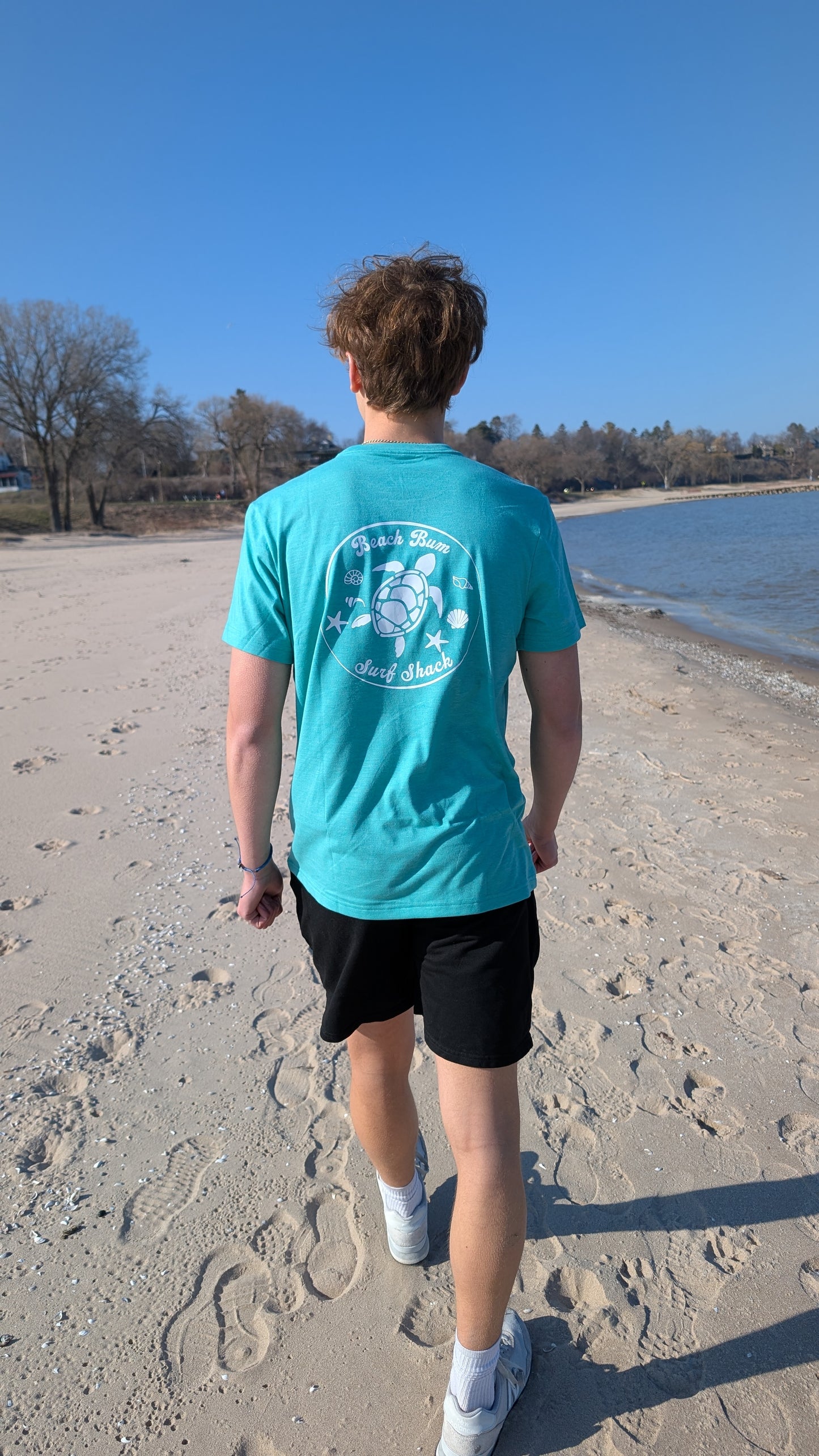 Mint Green Turtle Surf Shirt
