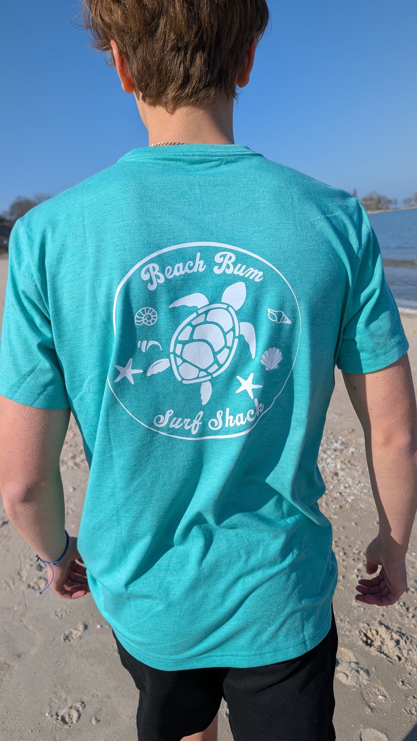 Mint Green Turtle Surf Shirt
